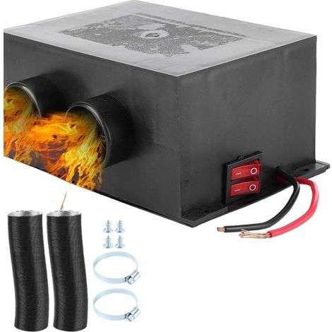 Réchauffeur de Voiture, 12V 600W Réchauffeur de Voiture 2 Trous Portable Hiver Chauffage Rapide Gel Enlevant Silencieux Universel (1/5)