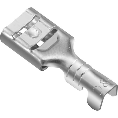 Lot de 100 cosses à sertir femelle à épissure rapide 4,8 mm Connecteur à sertir non isolé (1/5)