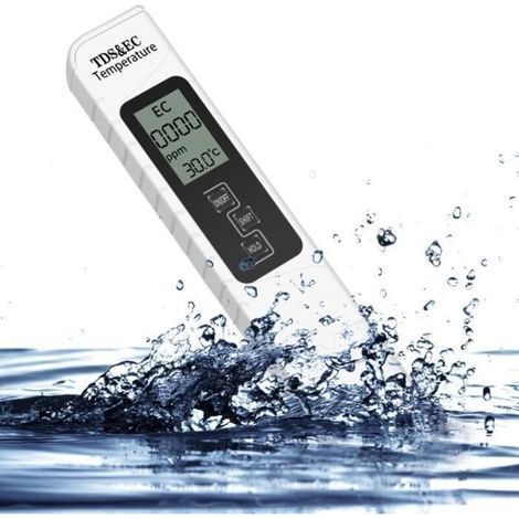 Tester digitale per la qualità dell'acqua TDS CE, misurazione della temperatura CE per acqua potabile, piscine, idroponica (1/4)