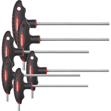 Gedore Rouge 2K-T-Handle Tournevis Set Hex 2.5-8mm