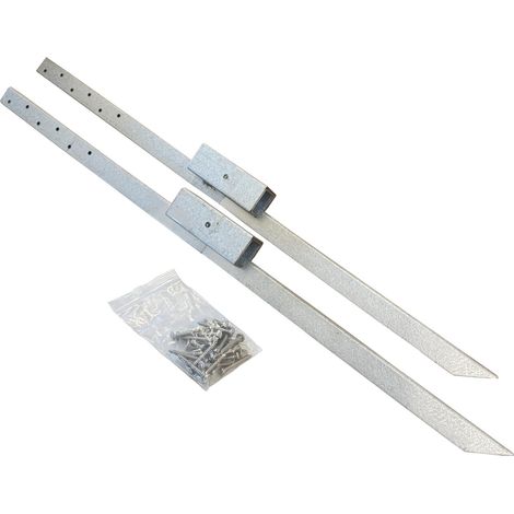 Fence Post Repair Stakes for Reinforcing Damaged Wooden Posts (Pack of 2)