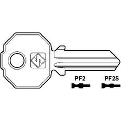 20PZ CHIAVI PER CILINDRI PREFER 4 SPINE GRANDI - PF2S sottile