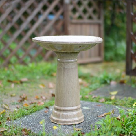 Bain d'oiseaux céramique 31,5 cm beige antik HAVRYA (1/4)