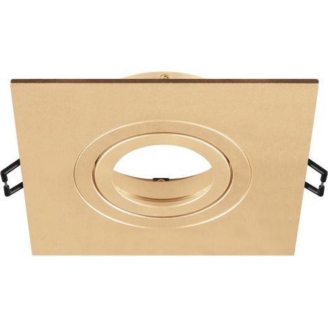 Collerette spot encastré int NEW TRIA® 75 XL carré orientable doré - SLV - 1007637 (1/3)