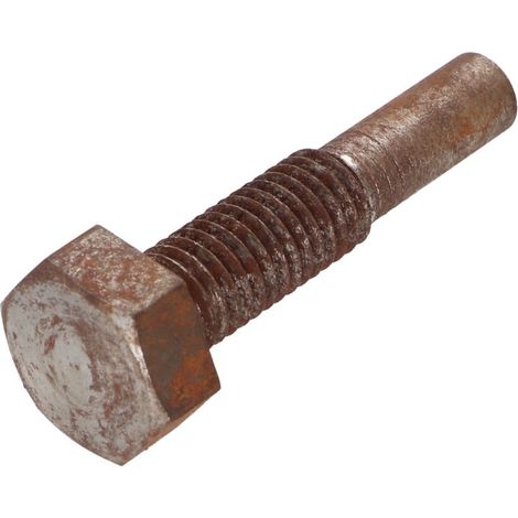 Vis métaux Tête hexagonale TH M10X45 Classe 6.8 Acier brut Plate 8/20-1 pièce (1/2)