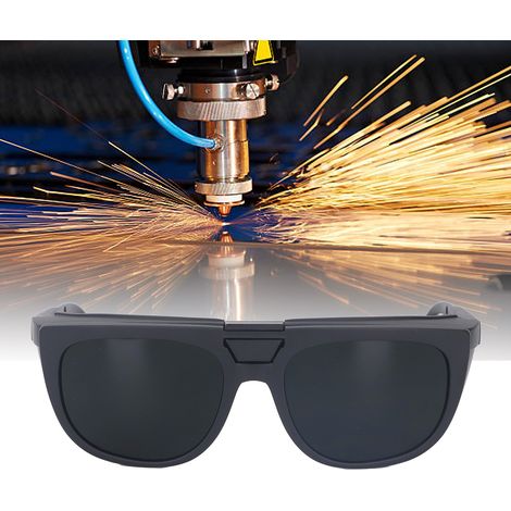 Lunettes de protection pour soudage/soudage à l'arc sous argon à rabat avec double lentille transparente, compatibles avec les lunettes de vue, vert foncé IR8.0. (1/5)