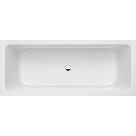 Baignoire rectangulaire à encastrer ONA 277L en Stonex 1700 x 700 mm avec vidage et siphon (1/2)