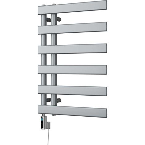 Agar - Silver Electric Towel Rail H748mm x W500mm 300w Thermostatic WIFI (1/3)