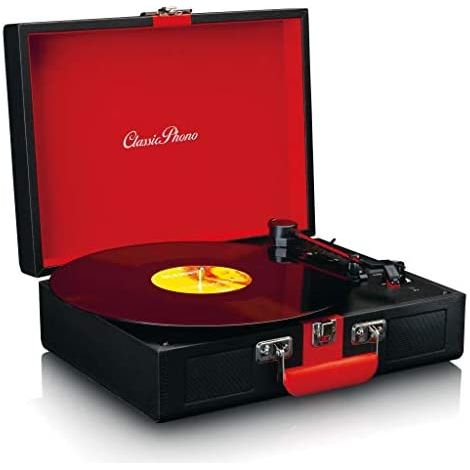 Lenco TT-110 Tocadiscos de tracción por correa Negro, Rojo Semiautomático (1/5)