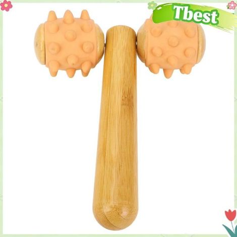 Tbest boules de massage à pointes avec poignée Rouleau de Massage avec Poignée Balles de Massage à Pointes electromenager appareil (1/5)