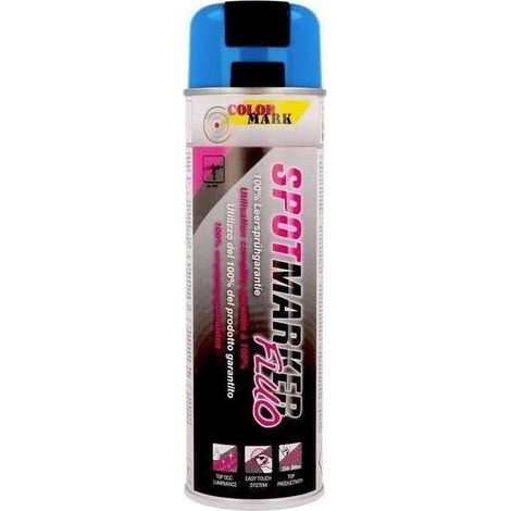 Bomboletta Spray Marcatura Blu Fluorescente 500ml per Edilizia