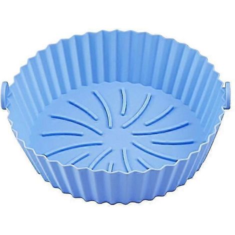 Revêtement en silicone alimentaire pour friteuse à air chaud, accessoire de casserole antiadhésif, résistant à la chaleur et réutilisable, compatible avec les friteuses à air chaud standard. (1/5)