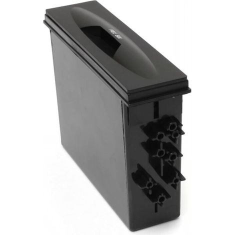 Caja de almacenamiento universal para coche - Kit de 38 bolsillos para instalación de radio, salpicadero DIN simple, automático, 177x50x120 mm (1/4)