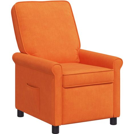 Fauteuil inclinable Orange 69 x 95 x 101 cm Tissu vidaXL (1/5)