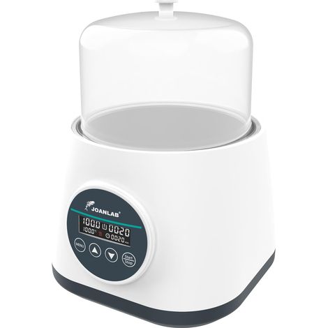 JOANLAB Bain-Marie Numérique 2L, Chauffage de Précision 100°C, Cuve Inox 304 avec Minuterie et Double Sécurité, Couvercle Transparent pour Expériences(WB-2S) (1/5)