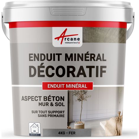 Arcane Industries – Enduit de lissage minéral 4 kg – Pour murs et sols – Application facile sur surfaces lisses – Résistance durable et excellente adhérence