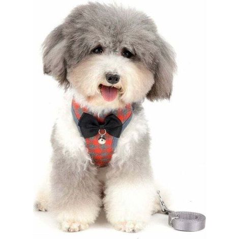 pair Harnais sans tension pour petit chien (rouge M)-Fei Yu (1/4)