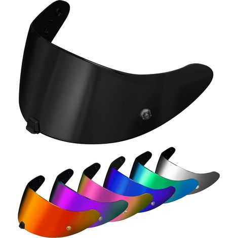 PSLER Motorcycle Helmet Visor for EXO 520 1400 R1 391 Dark Black Anti-fog, Anti-scratch, UV protection, soundproofing screen replacement motorcycle helmet, replacement visor (1/5)