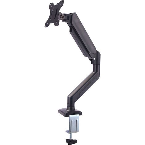 RHG Support Ecran PC Monit de 13-32 Pouces, Bras Ecran PC VESA 75x75-100x100 MM, Rotation à 360°, Réglable en Haut, Charge Maximale de 9 KG, Noir