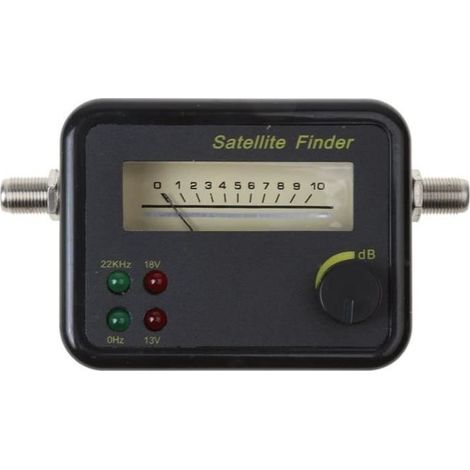 Pointeur Satellite - Parabole - Satfinder - Noir - Détecteur de Signal - Aiguille (1/4)