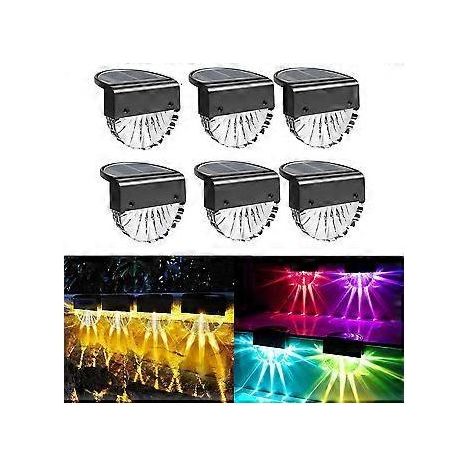 Solarlampen für Auen Garten, Wasserdichte Solarleuchten Garten Dekoration, 4 Stck Led Solar Gartenleuchten für Terrasse, Garten und Stufen, Solarleuchte