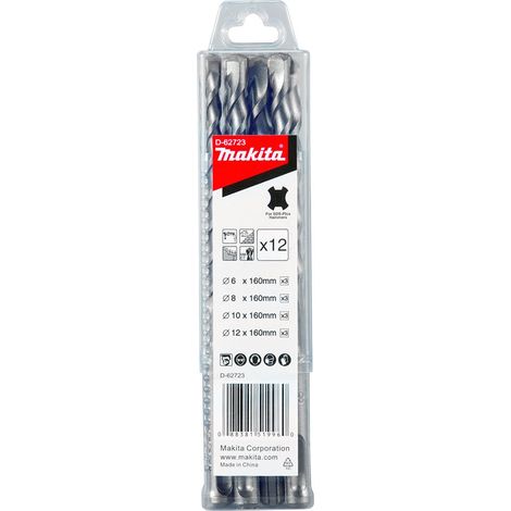 Jeu de forets à béton Makita D-62723 12 unités