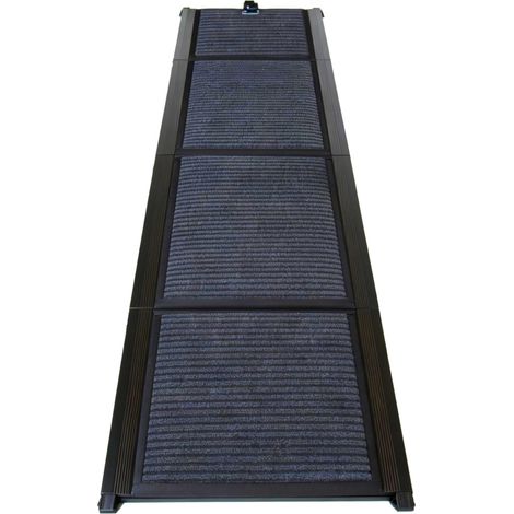 Rampa pieghevole per cani 160 cm antiscivolo per auto, SUV e camion, nera OKMYHOME (1/5)