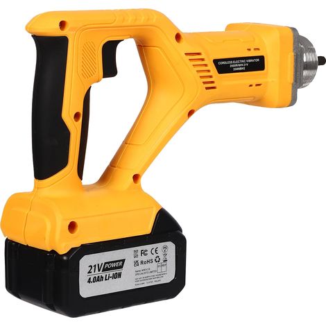 Vibrateur à béton, moteur sans balais, alimenté par batterie 21V, Orange/Noir, UE (1/2)