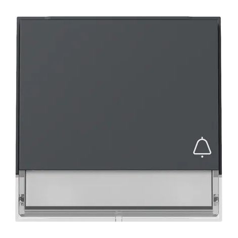 Gira Tecla símb. timbre + BSF Gira TX44 (WG UP) Antracita [367367], 3673 67