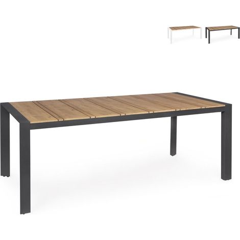 Mesa de jardín de aluminio 198x100 Elias YES - Negro (1/5)