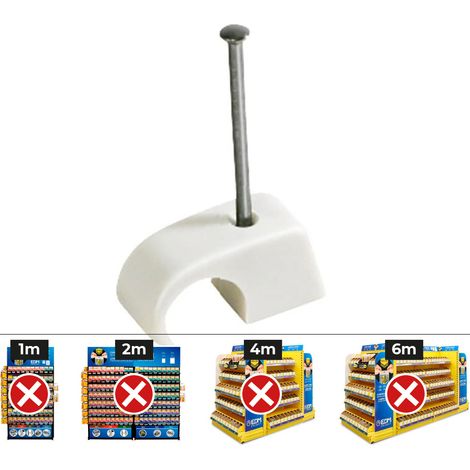 Boîte 100 Unité. Plastigrap Multidi Mètre Mplg 10-14 Mm. Couleur Blanc (1/2)