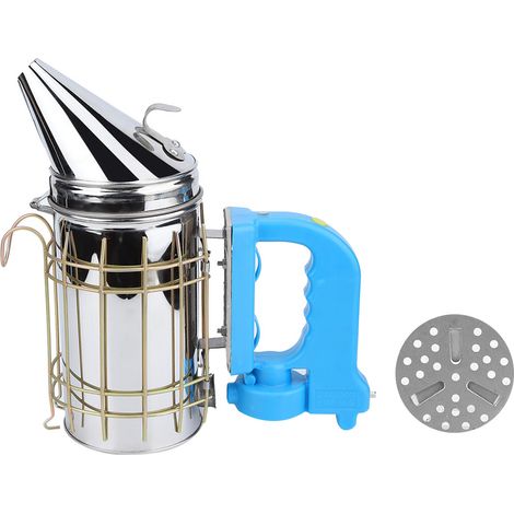 1 Fumoir électrique apicole, rechargeable USB, bouclier thermique, acier inoxydable, entretien ruche (1/5)