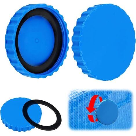 Pair Lot de 2 bouchons d'hiver pour piscines et , résistantes au gel et étanches, avec joints appropriés, bouchons d'hiver pour piscine (1/5)