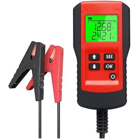 Testeur de batterie de voiture Testeur de batterie Testeur de tension de la batterie de voiture 12V CCA Instrument de test de résistance interne du détecteur AE300 Outil de scanner for camion auto Tes (1/5)