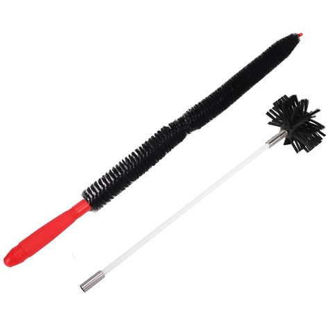 Brosse de ramonage flexible pour conduit de cheminée, kit de nettoyage avec adaptateur pour perceuse électrique, brosses courbables pour sécheur (1/5)