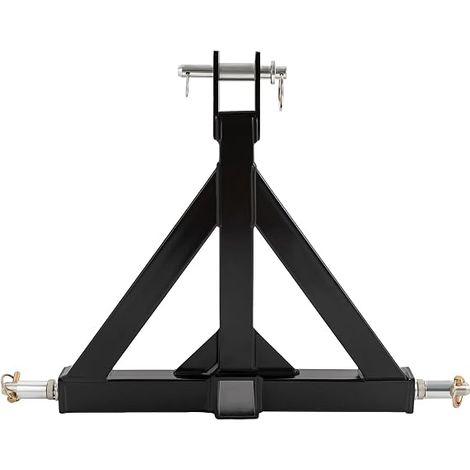 Récepteur de remorque à 3 points, adaptateur récepteur de 2" pour tracteur de catégorie 1, adaptateur d'attelage pour remorques et appareils de ferme (1/5)