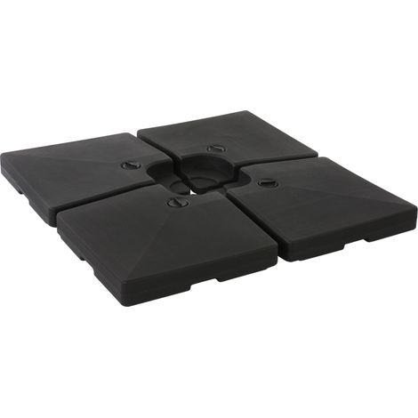 Base piede per ombrellone quadrata a croce 103x103x10cm 78kg