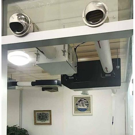 Aérateur d'air à persienne de 100 mm, ventilation de sortie d'air de tuyau d'échappement de fumée de hotte extérieure, ventilateur d'air à persienne à conduit rond avec filet anti-insectes (1/4)