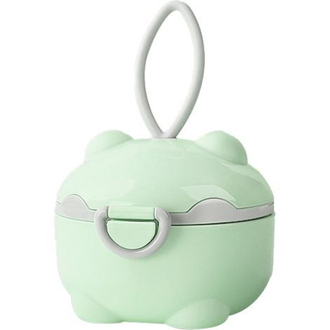 Distributeur Lait En Poudre - Couvercle Hermétique Avec Joint Silicone - Compartiment Cuillère Intégré - Pour Voyages Et Sorties Avec Bébé - 1 Pièce (1/5)