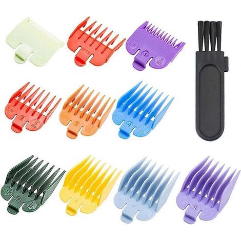 Ensemble de sabots pour la plupart des tondeuses, peigne de guidage, sabot de rechange pour tondeuse à cheveux de 1,5 à 25 mm (1/16 à 1 pouce). (1/5)
