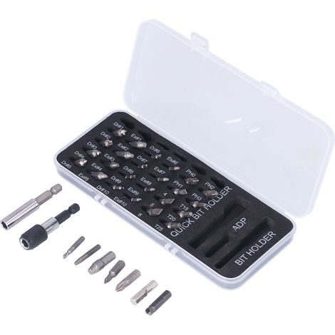 Set mit 33 Ausdrehern für beschädigte Schrauben, Bolzenentferner, universelles HSS-Werkzeug (1/5)