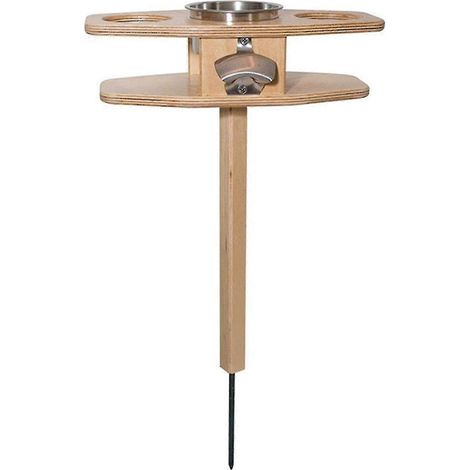 Table d'extérieur pliable en bois pour bière et vin, idéale pour les amateurs de bière, avec bureau pliable. (1/5)