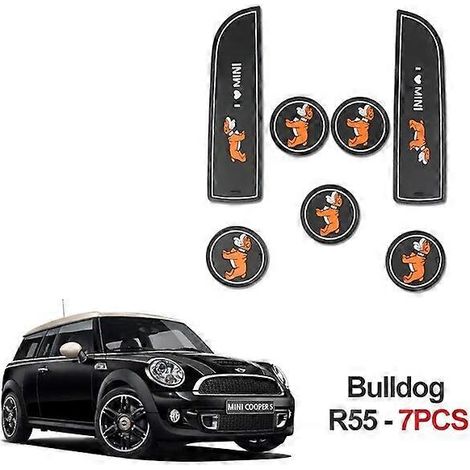 Intérieur de voiture pour BMW MINI Cooper R56 R55 R60 F56 F55 F54 F60 Tapis de porte antidérapant décoratif Countryman (1/5)