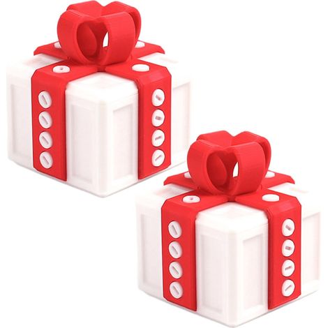 Boîte Surprise De Noël - Boîte À Vis Puzzles 6 x 6 cm - Pour Cadeaux Amusants Et Prank - 2 Pièces (1/5)