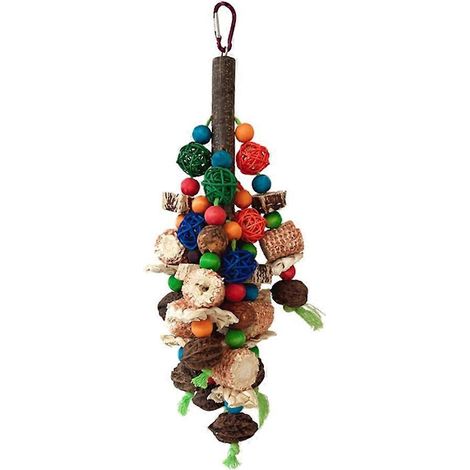 Kauspielzeug aus Holz für Vogelkäfige, Papageien-Hängemattenspielzeug, Zerreißspielzeug für Unzertrennliche