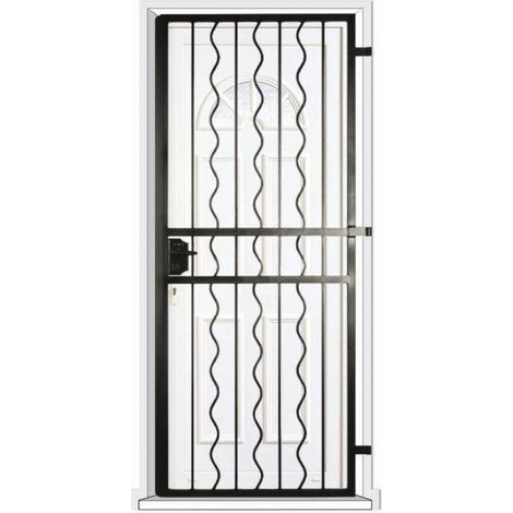 Grille porte Azur -1 vantail pour encadrure H=190 cm x L=80 cm (côte tableau) (1/2)