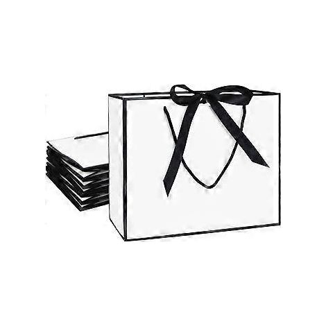 Lot de 8 pochettes cadeaux, sacs de fête, sacs cadeaux de qualité supérieure, papier cadeau, sacs en papier avec poignée, sacs cadeaux d'anniversaire, sacs cadeaux de Noël et de mariage