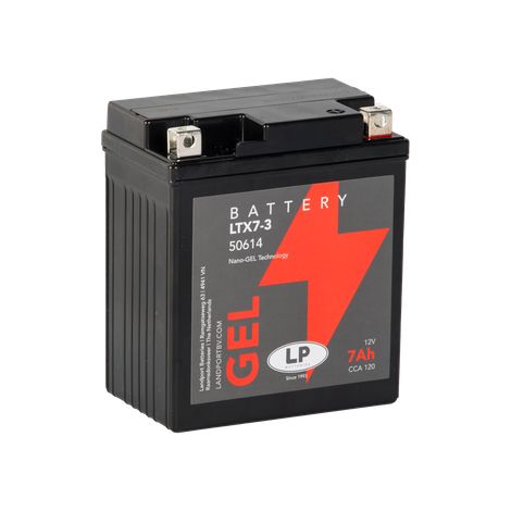 Batteria Landport 12V 7Ah 120A LTX7-3 Batteria per motocicletta al piombo