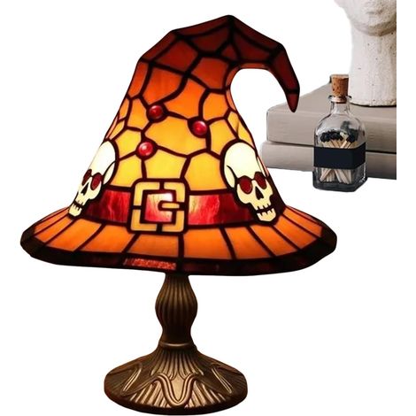 Lampe Chapeau de Sorcière Halloween Veilleuse Décorative (1/5)