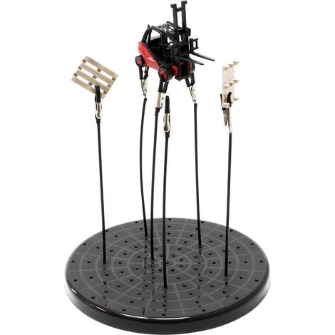 Wiltec Airbrush Werkstückhalter mit 6-fach Halterung für Modellbau, flexibler Lackierständer, Halterung für Airbrushen, für Absauganlage